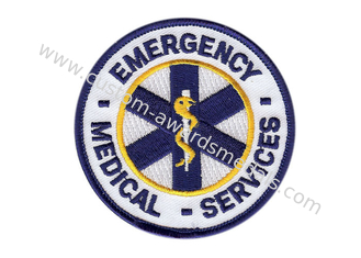 Remiendo modificado para requisitos particulares del bordado del servicio médico de la emergencia con pegamento del hierro en lado trasero