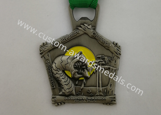 Medallones de encargo durables de los deportes, medallas corrientes de la raza de la cinta promocional de los premios