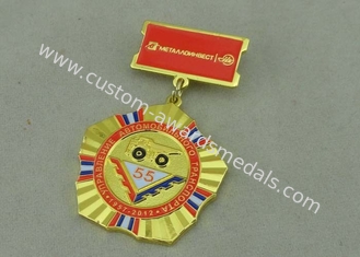 Las medallas de encargo militares 3D de los premios de la aleación del cinc a presión fundición con el esmalte suave