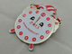 Medalla roja del carnaval del estaño del reloj, niquelado de 65m m con la cinta para los niños