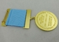 la medalla de encargo del chapado en oro de 3.0m m concede la aleación del cinc con el esmalte suave