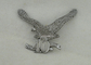 Emblema militar modificado para requisitos particulares de la aleación 3D del cinc, insignia de plata antigua del Pin de la policía