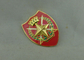 Impresión de insignias militares del recuerdo del metal con la etiqueta engomada adhesiva, emblema de cobre amarillo del coche