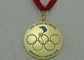 Medallas del esmalte del chapado en oro del OEM, premios olímpicos para la raza corriente