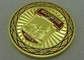 Cubra con cinc la moneda del desafío de los militares del oro de moneda del metal 3D de la aleación, moneda suave del recuerdo del esmalte