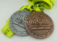 Las medallas del premio del medallón, mueren las medallas antiguas selladas del deporte 5K, medallas duras del esmalte
