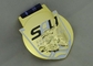 Las medallas de la cinta del maratón a presión fundición con el esmalte suave, chapado en oro 3D