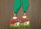 Medallones personalizados del esmalte del metal, medallas de funcionamiento de la cinta de los premios para los niños