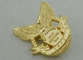 3D a presión Pin suave del esmalte de la fundición con el chapado del aleación del cinc y en oro