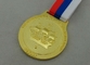 la aleación Rusia material del cinc 3D muere el chapado en oro de las medallas del molde 45 milímetros