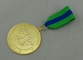 Las medallas de encargo de los premios de Talentspejdernes por la aleación del cinc a presión el chapado de la fundición, del embalaje de la caja y en oro