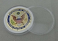 De cobre amarillo mueren las monedas personalizadas Departamento de Estado selladas para el ejército de los E.E.U.U.