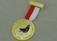 La aduana sintética del esmalte DRF concede a medallas la aleación del cinc del chapado en oro con la medalla de la cinta