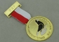 La aduana sintética del esmalte DRF concede a medallas la aleación del cinc del chapado en oro con la medalla de la cinta