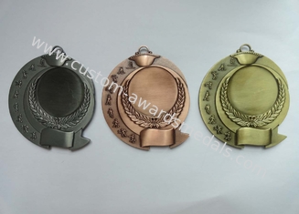 La antigüedad 3D plateado oro de la aleación del cinc muere los militares del molde, se divierte, las medallas de los premios sin el esmalte