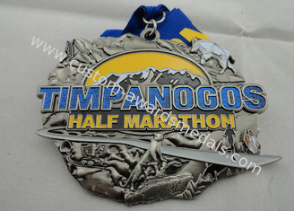 La aleación del cinc a presión medalla del hierro de la fundición media o del maratón de Timpanogos del latón o del cobre con brillo