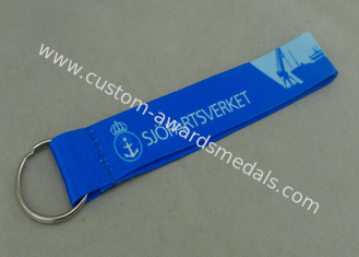 El cortocircuito ata con correa el acollador personalizado cordón adaptable de los acolladores del tenedor del llavero