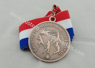 50 milímetros 3D grabaron las medallas de la cinta, medalla del recuerdo del Triathlon con la cinta del cuello