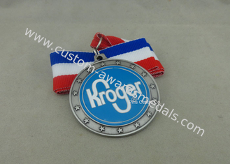 Medallas suaves selladas cobre de la cinta del esmalte, medallas de encargo de plata antiguas para los premios