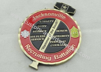 Jacksonville personalizó las monedas concedidas para la excelencia, borde del corte del diamante