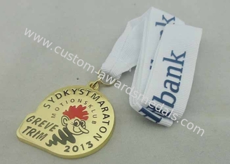 Cintas de la aleación del cinc de la medalla del esmalte del deporte de Maraton, modificadas para requisitos particulares