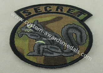 Remiendos del bordado del hilo del algodón para la ropa, insignia militar del emblema