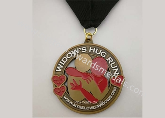 Las medallas de bronce de encargo de Jiu Jitsu del esmalte, a presión las medallas de Canadá de la aleación del cinc del recuerdo de la fundición
