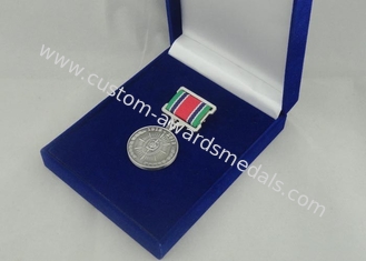 Premios de encargo de la medalla de la aleación 3D del cinc con la galjanoplastia de plata antigua