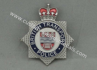 El recuerdo de la policía del transporte de británicos Badges el latón sellado con el esmalte duro de imitación