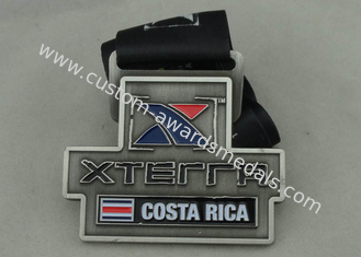 Personalizado a presión la medalla de Costa Rica del diámetro de la fundición 78m m