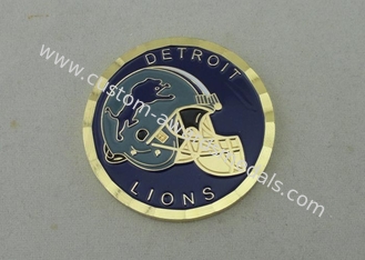 El logotipo modificado para requisitos particulares personalizado acuña el sellado de cobre amarillo, monedas suaves del esmalte