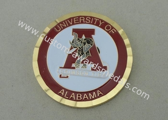 La universidad de Alabama personalizó monedas con el esmalte suave, diámetro de 50.8m m