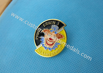 El Pin suave del esmalte de la promoción del negocio, insignia del Pin de Prins Erwin Carnaval muere sellado