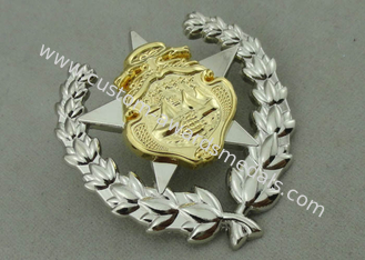 La medalla de encargo de la aleación del cinc del ejército concede 2 PC combinadas con platear doble de los tonos