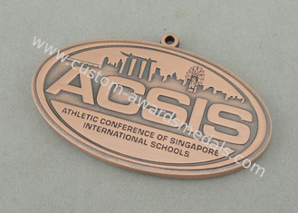 Las escuelas internacionales atléticas mueren las medallas del molde, cobrizado antiguo medalla de 3,5 pulgadas