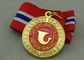 La medalla del esmalte de la aleación del cinc a presión fundición con el esmalte duro de imitación