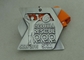 De los medallistas de plata 3d de la medalla diseño antiguo del doble completamente para los deportes corrientes