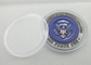 Metal la moneda de Air Force One/las monedas personalizadas aleación del esmalte del cinc con la galjanoplastia de plata antigua