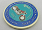 El latón/Cuerpo del Marines de la marina de guerra de la aleación/del estaño del cinc acuñan/las monedas personalizadas Harley Davidson con el borde de la cuerda
