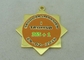 Latón duro de los premios de las cintas personalizadas de las medallas del gobierno de la medalla del esmalte 45 milímetros