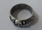El recuerdo conmemorado Badges el anillo del metal con el estaño, plata antigua