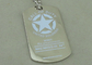 El ejército personalizó placas de identificación, a presión niquelado de la placa de identificación de la aleación del cinc de la fundición