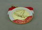 A presión la medalla suave del esmalte de la fundición, medalla corriente del maratón con la cinta de la impresión