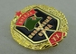Las insignias militares del recuerdo del esmalte suave con la aleación del cinc, mueren las insignias pegadas de los premios del ejército
