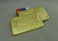 3D mueren las medallas del molde por la aleación del cinc para el carnaval CFK, con la galjanoplastia de cobre amarillo antigua