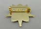 3D a presión Pin suave del esmalte de la fundición, broche del chapado en oro de la aleación del cinc en lado trasero
