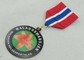 las medallas de los premios de la aduana de la competencia de 45m m con la cinta, pegan añadido con epóxido, ninguna galjanoplastia