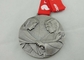 Las medallas plateadas plata de la cinta a presión fundición sin el esmalte para el premio