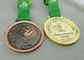 Las medallas 3d de la cinta de Khanty Mansiysk revisten con cobre plateado, cinta de la impresión de la transferencia de calor