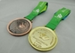 Las medallas 3d de la cinta de Khanty Mansiysk revisten con cobre plateado, cinta de la impresión de la transferencia de calor